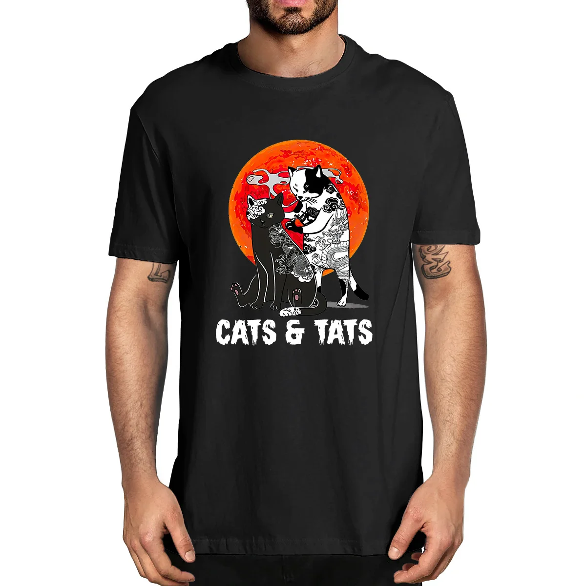 Unisex Cotton Funny Cats Smoking Cats and Tats Tattoo Artist Gift Idea Summer Men's Novelty T-Shirt Women Casual Streetwear Tee
Unisex Cotton Funny Cats Smoking Cats and Tats Tattoo Artist Gift Idea Summer Men's Novelty T-Shirt Women Casual Streetwear Tee