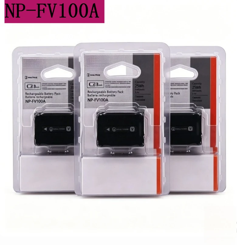 NP-FV100A 3410mAh Rechargeable Lithium-ion Battery Pack Suitable for FDR-AX53 AX33 HDR-CX450 CX675 PJ675 Camcorder Batteries
NP-FV100A 3410mAh Rechargeable Lithium-ion Battery Pack Suitable for FDR-AX53 AX33 HDR-CX450 CX675 PJ675 Camcorder Batteries