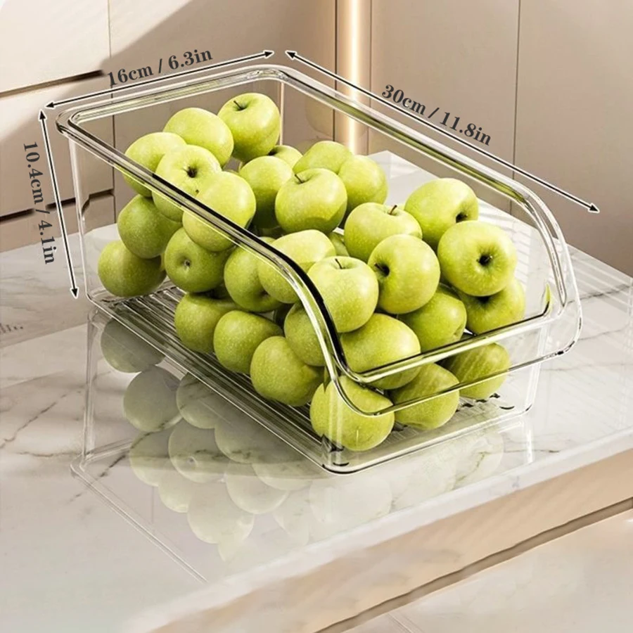 Clear Fridge Organizer, Refrigerator Organizer Bins ,Fridge Organizers and Storage Containers for Fruit, Vegetable, Food, Drinks
Clear Fridge Organizer, Refrigerator Organizer Bins ,Fridge Organizers and Storage Containers for Fruit, Vegetable, Food, Drinks