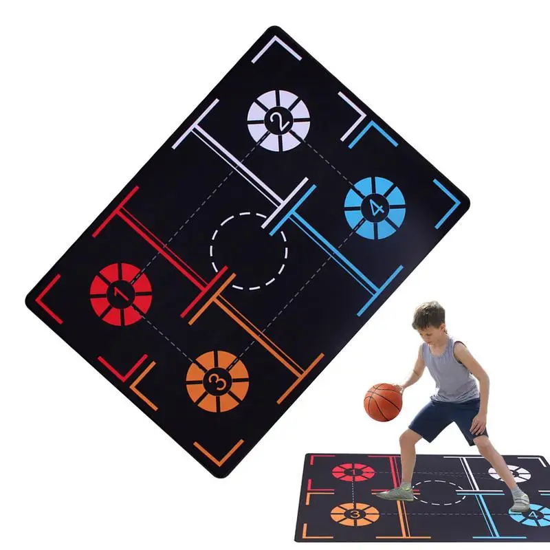 Basketball Footstep Mat Children's Anti-Slip Basketball Training Mat Silent Training Pace Ball Control Basketball Mat For All
Basketball Footstep Mat Children's Anti-Slip Basketball Training Mat Silent Training Pace Ball Control Basketball Mat For All