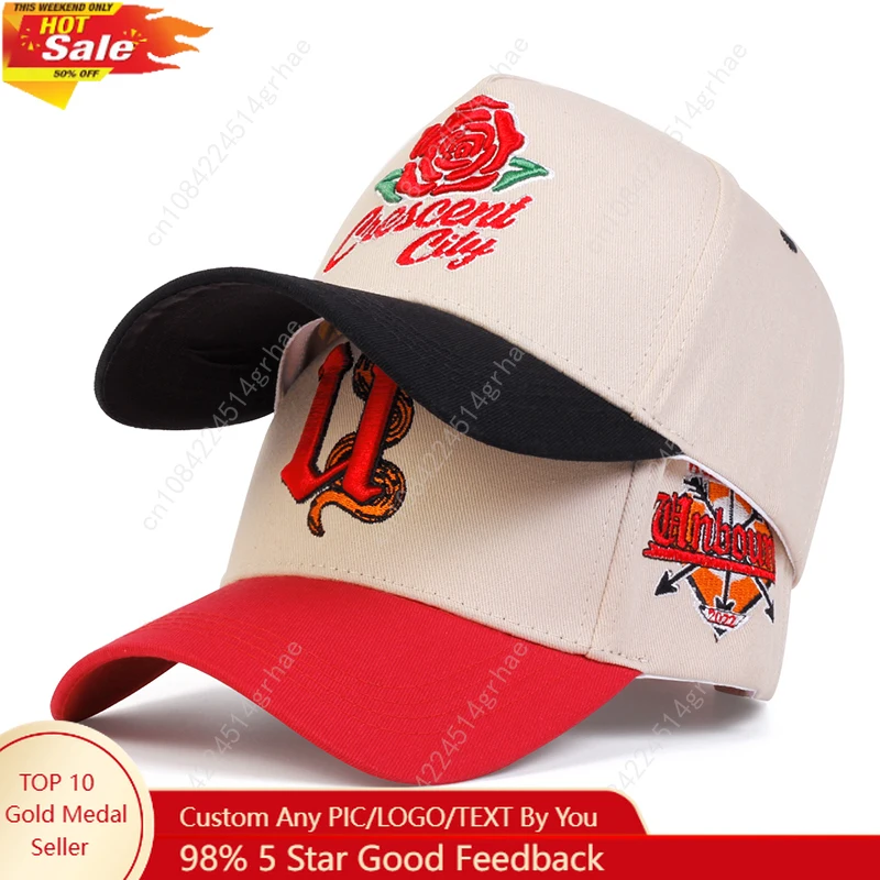 Unisex Rose Letter Embroidery Baseball Caps Spring Autumn Outdoor Adjustable Casual Hats Sunscreen Hat
Unisex Rose Letter Embroidery Baseball Caps Spring Autumn Outdoor Adjustable Casual Hats Sunscreen Hat