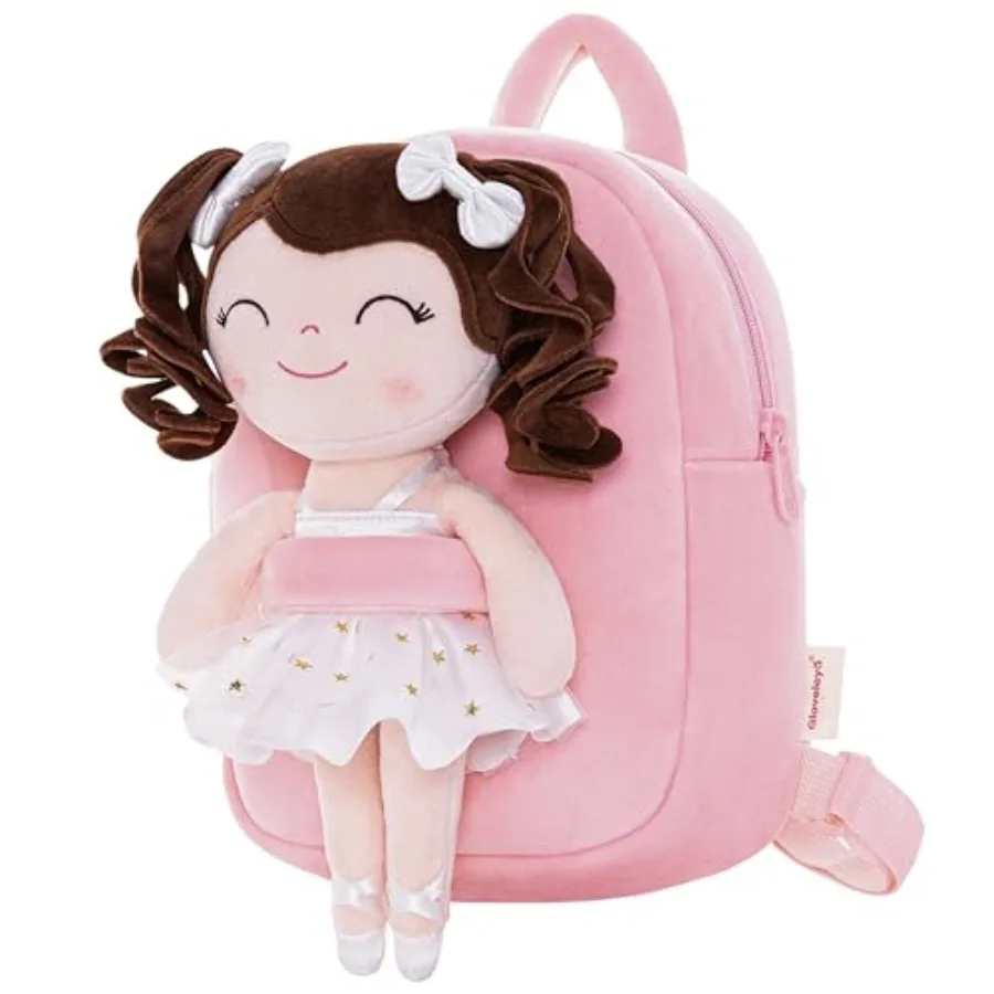 Toddler Backpack Baby Ballerina Girl Gifts Plush Curly Hair Ballet Backpack - White
Toddler Backpack Baby Ballerina Girl Gifts Plush Curly Hair Ballet Backpack - White