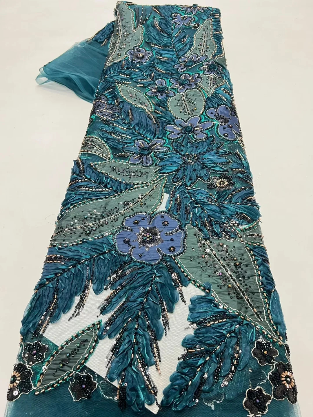 Latest Blue African Handmade Beads Lace Fabric 2026 High Quality Sequins Beaded French Lace Fabric For Wedding Dress
Latest Blue African Handmade Beads Lace Fabric 2026 High Quality Sequins Beaded French Lace Fabric For Wedding Dress