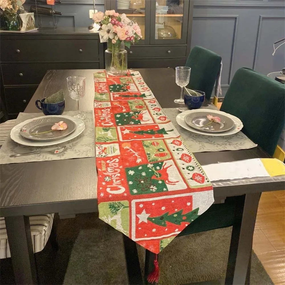 Flower Contrast Color Christmas Table Runner Red Smooth Xmas Desktop Decoration Tree Elk Linen Table Cover Christmas Eve
Flower Contrast Color Christmas Table Runner Red Smooth Xmas Desktop Decoration Tree Elk Linen Table Cover Christmas Eve