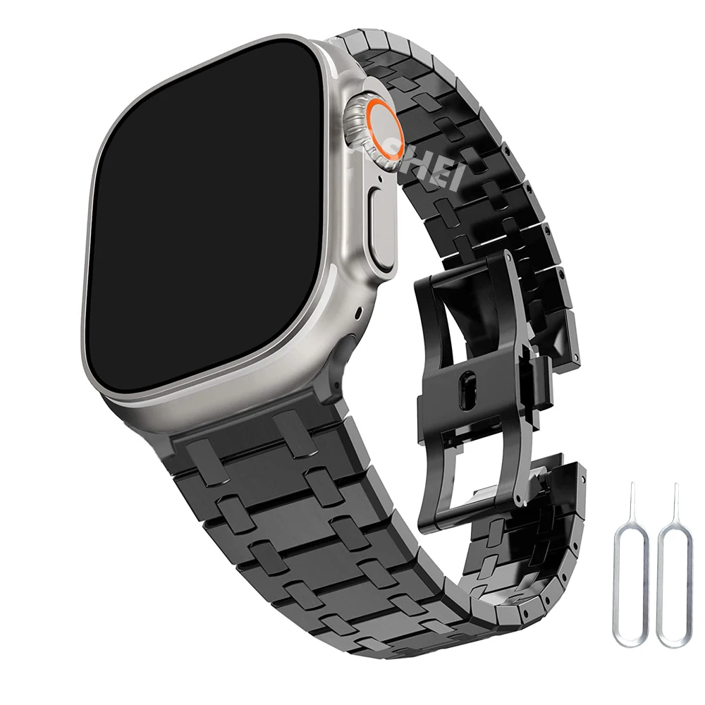 Для apple watch Ultra 49 мм band series 8/7/6/5/4/SE 45 мм 44 мм 41 мм 40 мм Улучшенный браслет из нержавеющей стали без Регулировки Инструмента
Для apple watch Ultra 49 мм band series 8/7/6/5/4/SE 45 мм 44 мм 41 мм 40 мм Улучшенный браслет из нержавеющей стали без Регулировки Инструмента
