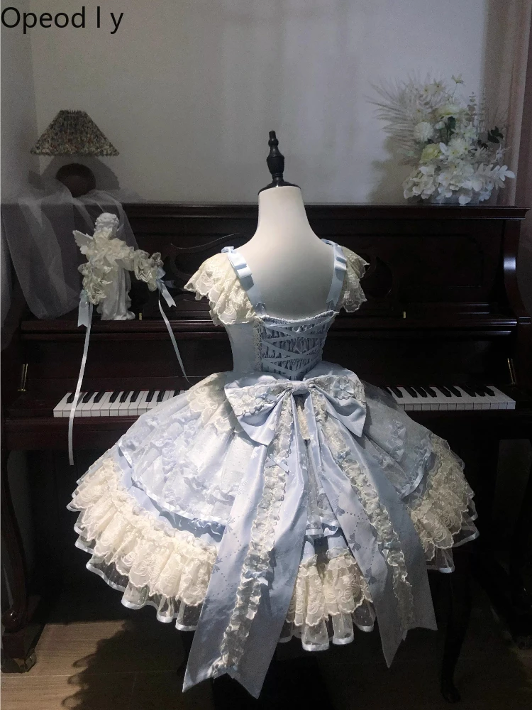 Sweetheart Girl Japanese Original Design Lolita Jsk Suspender Dress 2026 New Dress Lace Bow Ballet Princess Fluffy Dress
Sweetheart Girl Japanese Original Design Lolita Jsk Suspender Dress 2026 New Dress Lace Bow Ballet Princess Fluffy Dress