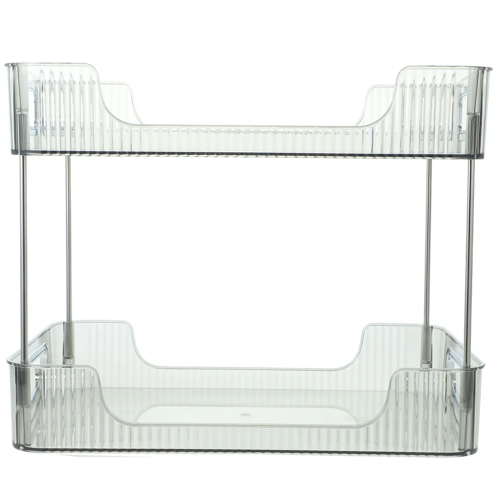 Double Tier Storage Rack Stainless Steel PET Bathroom Vanity Tray Desk Organizer Easy Installation countertop makeup organizer
Double Tier Storage Rack Stainless Steel PET Bathroom Vanity Tray Desk Organizer Easy Installation countertop makeup organizer