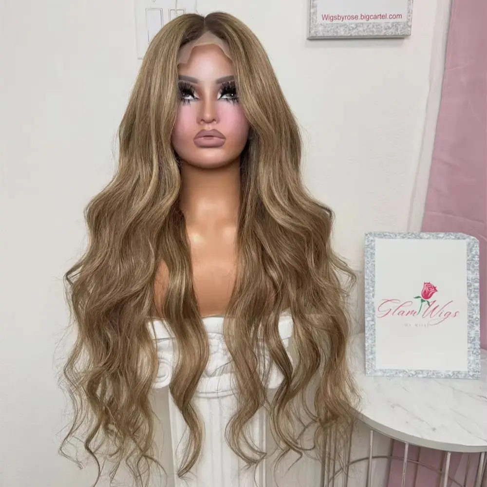 28 Inches Heat Resistant Ombre Caramel Brown Synthetic Lace Front Wig HD Lace Wig Natural Preplucked Hairline with Baby Hair
28 Inches Heat Resistant Ombre Caramel Brown Synthetic Lace Front Wig HD Lace Wig Natural Preplucked Hairline with Baby Hair