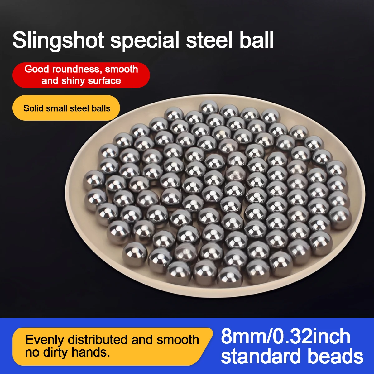Шарики для рогатки Безмасляный стальной шарик 8 мм Стандартный шарик из нержавеющей стали Твердый круглый шар Прецизионный гладкий яркий блочный лук
Шарики для рогатки Безмасляный стальной шарик 8 мм Стандартный шарик из нержавеющей стали Твердый круглый шар Прецизионный гладкий яркий блочный лук