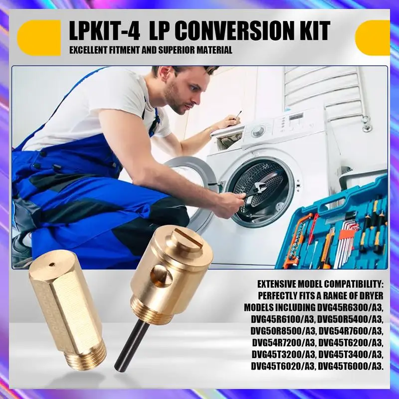 BAAD LPKIT-4/XAA Natural Gas To Liquid Propane Conversion Kit For Dryer, Essential Dryer Replacement Accessories
BAAD LPKIT-4/XAA Natural Gas To Liquid Propane Conversion Kit For Dryer, Essential Dryer Replacement Accessories