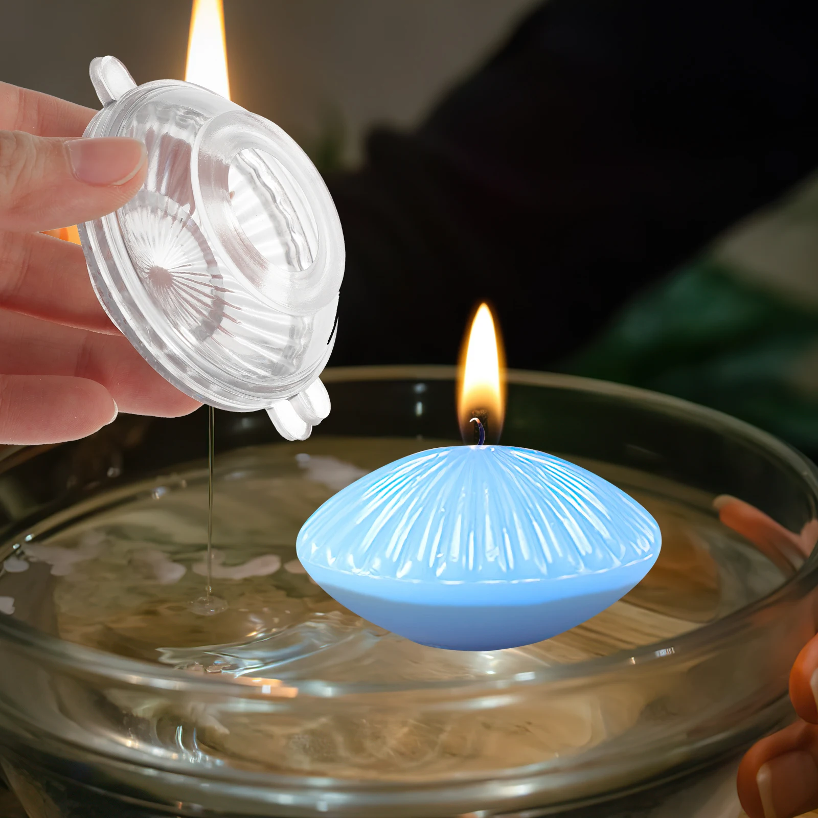 Floating Plastic DIY Scented C Mould Making Mold for Wedding Reusable Safe H crafting Casting Wax 
Floating Plastic DIY Scented C Mould Making Mold for Wedding Reusable Safe H crafting Casting Wax