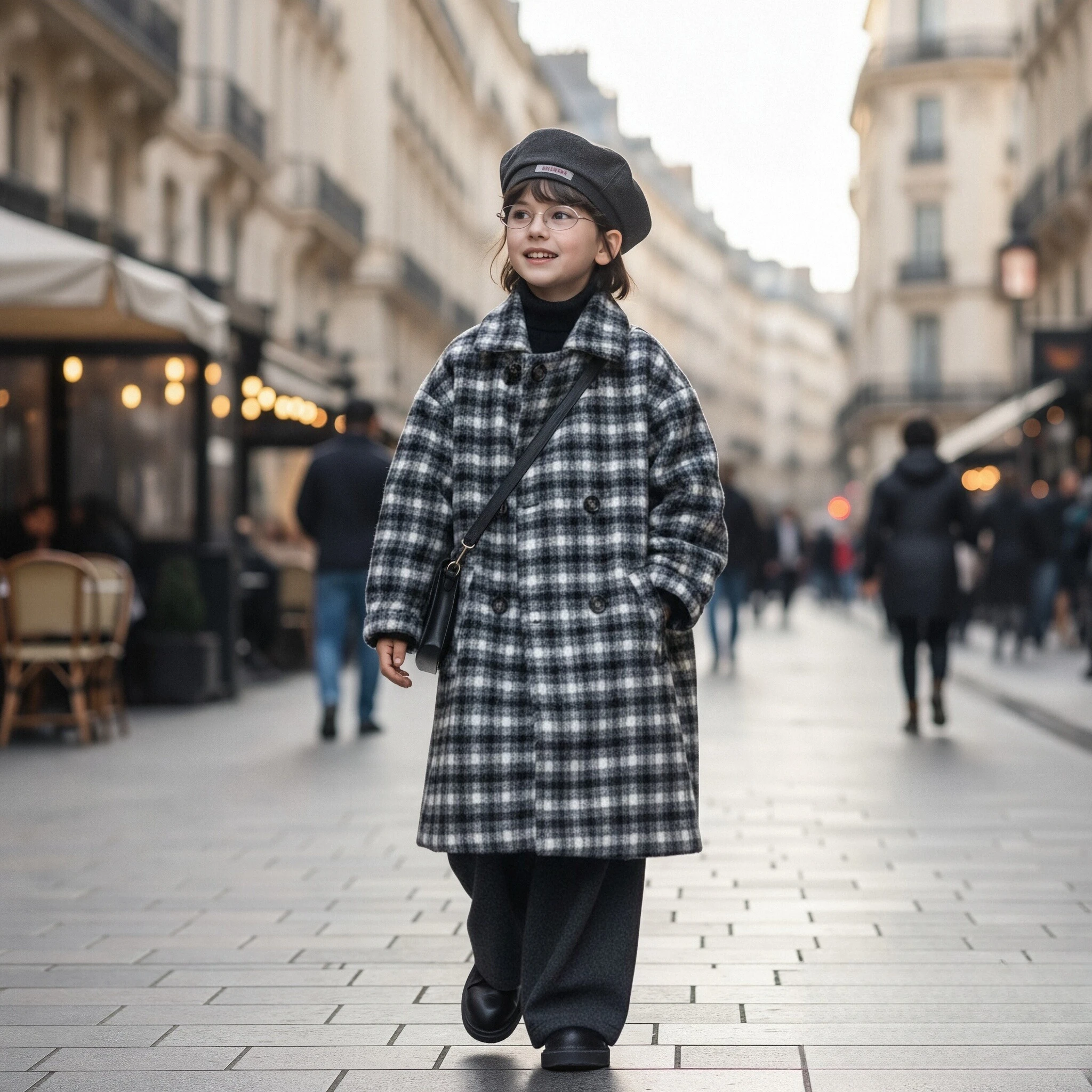 Зимнее твидовое пальто для девочек, плотное длинное школьное пальто в клетку для подростков, шерстяная куртка в британском стиле, школьная теплая детская верхняя одежда
Зимнее твидовое пальто для девочек, плотное длинное школьное пальто в клетку для подростков, шерстяная куртка в британском стиле, школьная теплая детская верхняя одежда