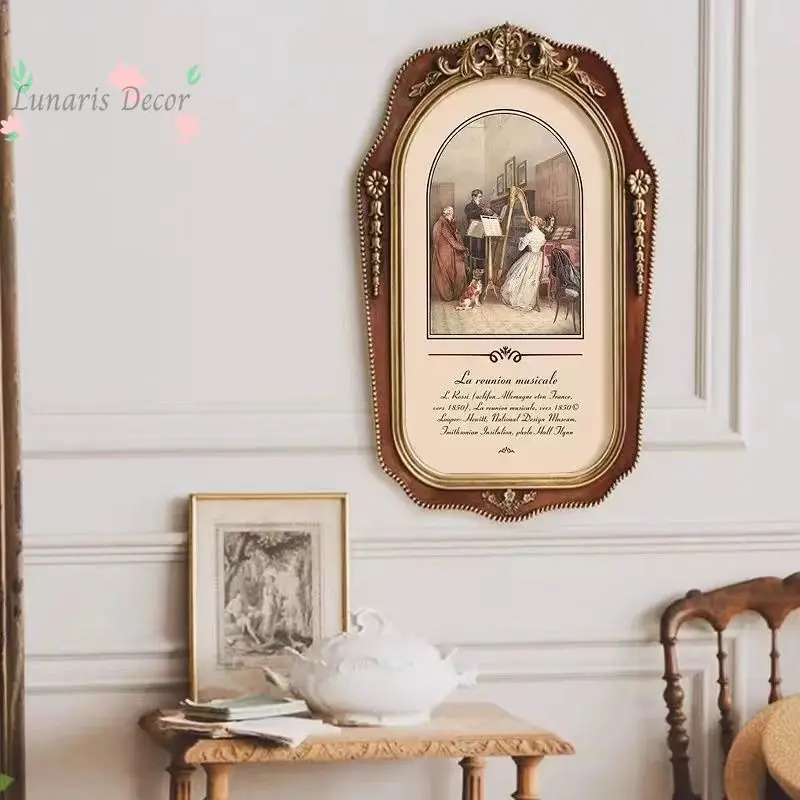 European retro living room baroque decorative painting niche classical carved picture frame bedroom hanging painting
European retro living room baroque decorative painting niche classical carved picture frame bedroom hanging painting