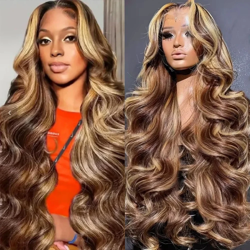 P4/27 Body Wave 13x6 Transparent Lace Frontal Wig Remy Hair Lace Front Wig Highlight 100% Human Hair 200 Density 40 46 Long Inch
P4/27 Body Wave 13x6 Transparent Lace Frontal Wig Remy Hair Lace Front Wig Highlight 100% Human Hair 200 Density 40 46 Long Inch