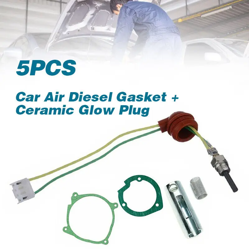 5pcs/set Car Air Diesel Gasket Ceramic Glow Plug Kit For 12V 5KW Chinese Diesel Heater Parking Heating Ignition Plug Kit
5pcs/set Car Air Diesel Gasket Ceramic Glow Plug Kit For 12V 5KW Chinese Diesel Heater Parking Heating Ignition Plug Kit