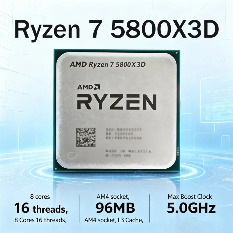 AMD Ryzen 7 5800X3D DIY Gaming PC Build Recommended CPU 8 Core 16 Thread Up to 4.5GHz 96MB 3D V Cache AM4 DDR4 PCIe4.0 No Cooler
AMD Ryzen 7 5800X3D DIY Gaming PC Build Recommended CPU 8 Core 16 Thread Up to 4.5GHz 96MB 3D V Cache AM4 DDR4 PCIe4.0 No Cooler