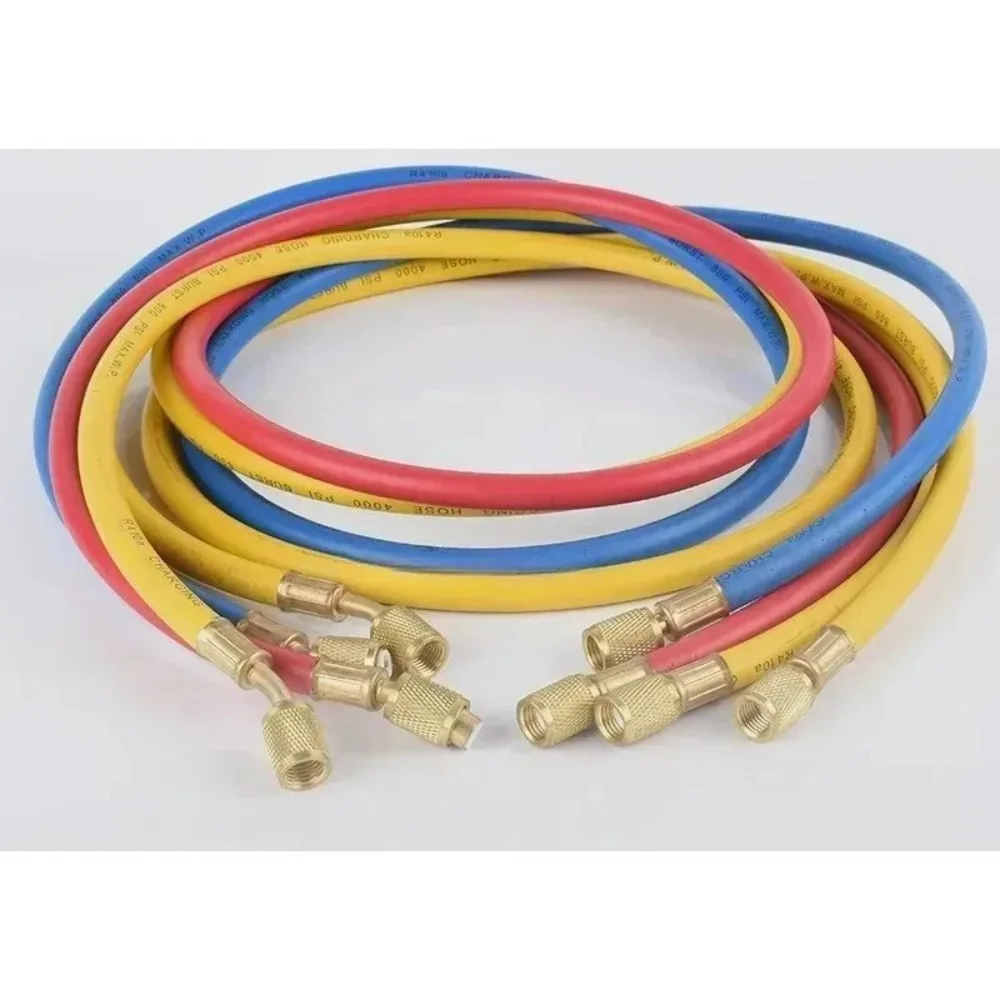 For R410a R134a R22 Refrigerant Air Conditioner Manifold Gauge Car Accessories Refrigerant Charging Hose with Ball Valve
For R410a R134a R22 Refrigerant Air Conditioner Manifold Gauge Car Accessories Refrigerant Charging Hose with Ball Valve