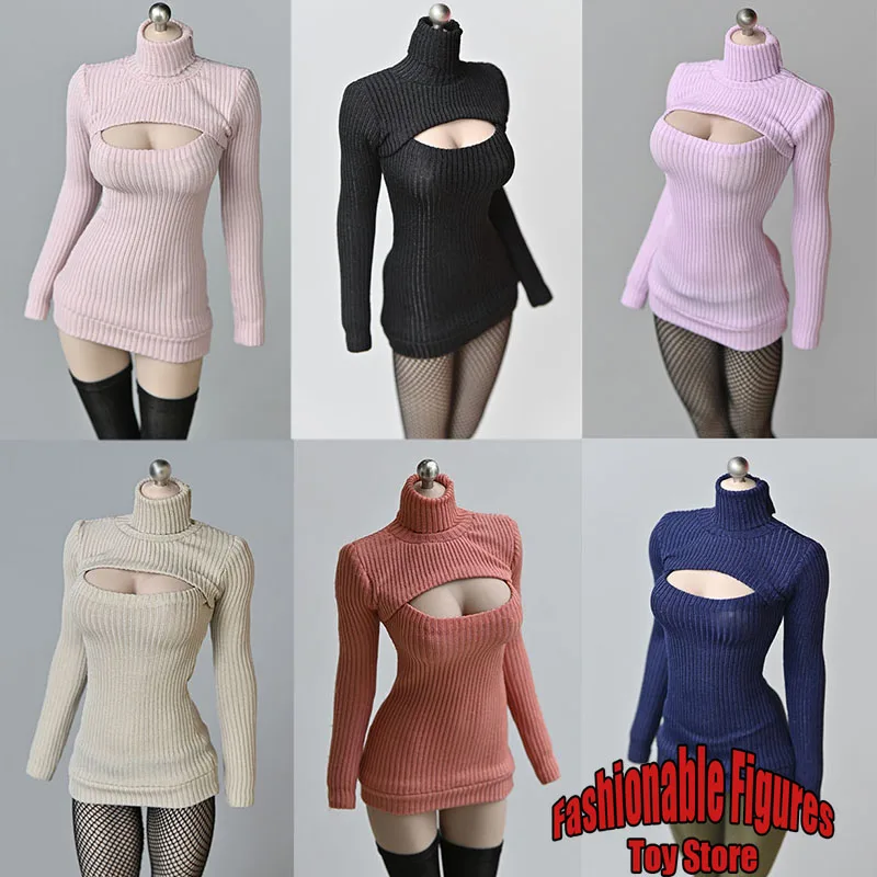 1/6 Woman Soldier Sweater Slim Elastic High Neck Knit Pullover Sexy Open Chest Tops 12 Inch Tbl Ph Action Figure Body Model
1/6 Woman Soldier Sweater Slim Elastic High Neck Knit Pullover Sexy Open Chest Tops 12 Inch Tbl Ph Action Figure Body Model