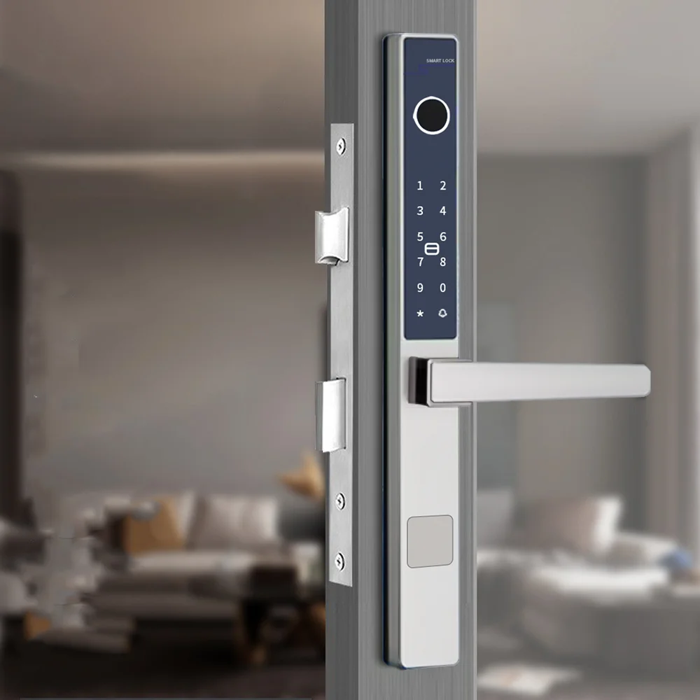 Fingerprint Recognition Bluetooth Connection IP65 Waterproof Smart Door Lock, Outdoor Broken Bridge Aluminum Glass Door Lock
Fingerprint Recognition Bluetooth Connection IP65 Waterproof Smart Door Lock, Outdoor Broken Bridge Aluminum Glass Door Lock