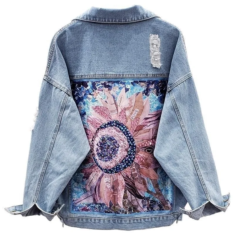 2026 Women Denim Coat High Street Jacket Turn Down Collar Button Pocket Jackets Loose Holes Spliced Coats Autumn Streetwear
2026 Women Denim Coat High Street Jacket Turn Down Collar Button Pocket Jackets Loose Holes Spliced Coats Autumn Streetwear