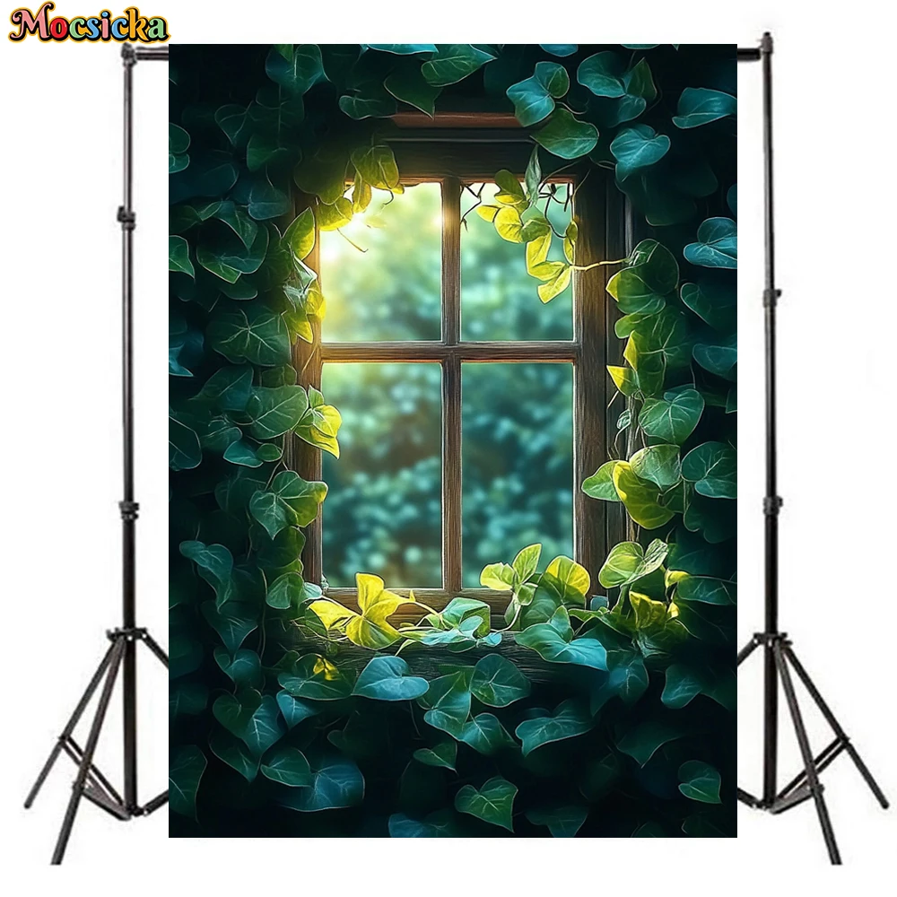 Mocsicka Photography Backgrounds Children Baby Shower Birthday Portrait Backdrop Green Leaf Window Decoration Shooting Wallpaper
Mocsicka Photography Backgrounds Children Baby Shower Birthday Portrait Backdrop Green Leaf Window Decoration Shooting Wallpaper