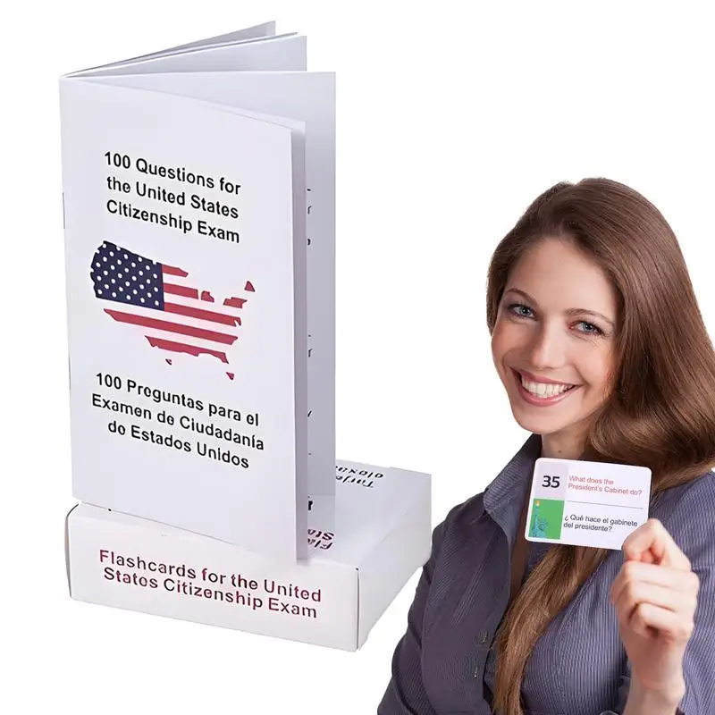 Citizenship Flash Cards Spanish Guide Card To Naturalization Exam 2025 Bilingual Flashcard Set With 100 Questions And Answers
Citizenship Flash Cards Spanish Guide Card To Naturalization Exam 2025 Bilingual Flashcard Set With 100 Questions And Answers