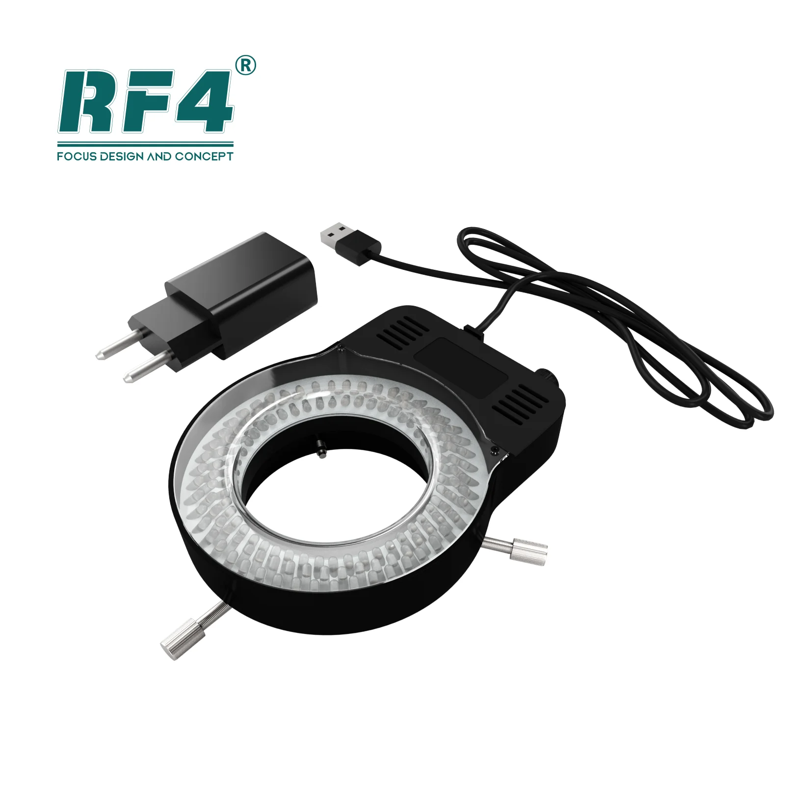 RF4 OK-8 Microscope Adjustable 144 LED Lighting Tool Industrial Binocular Stereoscopic Lens Magnifying Glass Ring Light Source
RF4 OK-8 Microscope Adjustable 144 LED Lighting Tool Industrial Binocular Stereoscopic Lens Magnifying Glass Ring Light Source