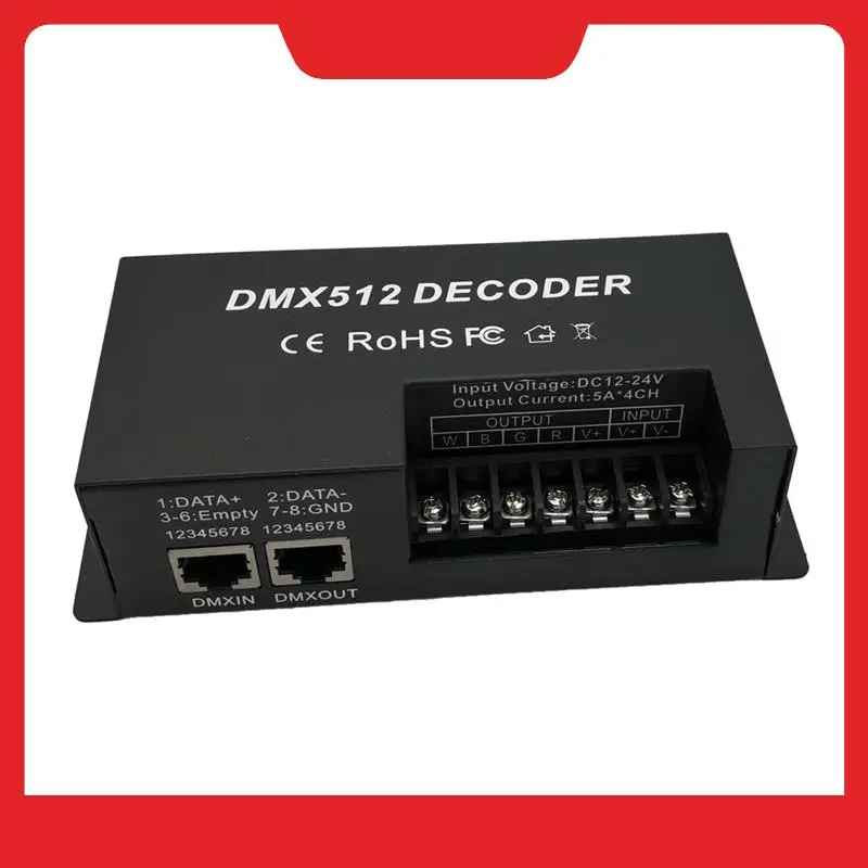 DMX 512 4 Channel Decoder Stage LED Lighting Controller PWM Dimmer Driver 30A Input DC12V-24V RGB Led Bar Dmx Decoder Durable
DMX 512 4 Channel Decoder Stage LED Lighting Controller PWM Dimmer Driver 30A Input DC12V-24V RGB Led Bar Dmx Decoder Durable