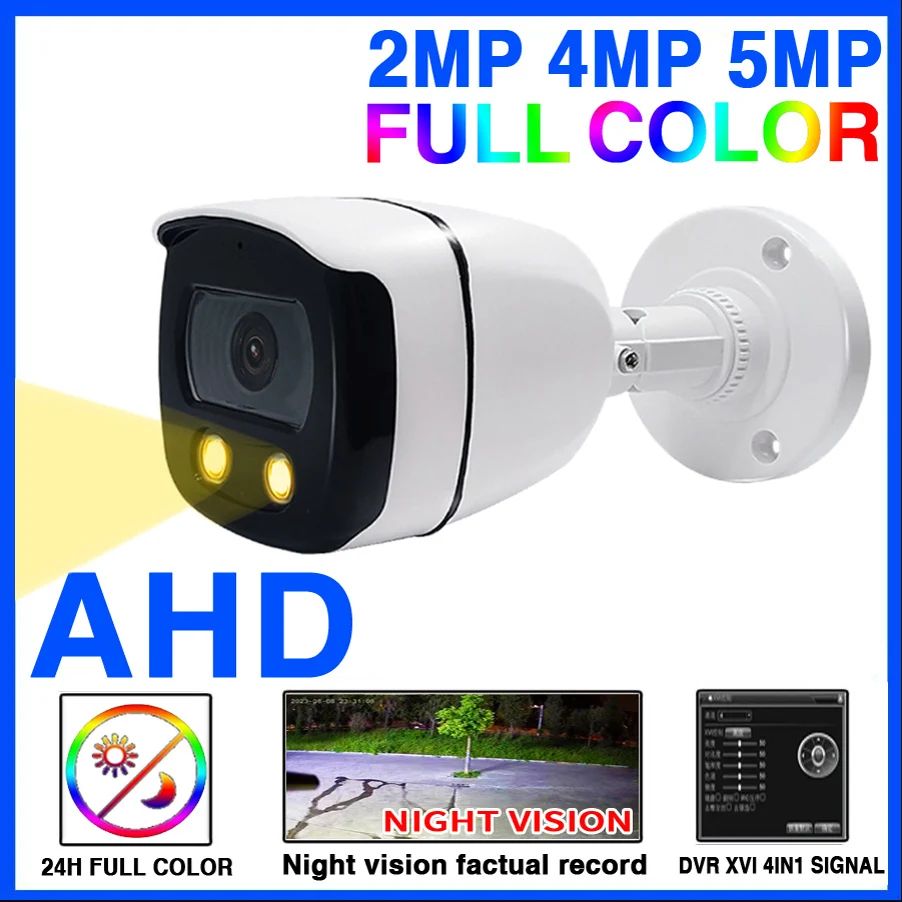 5MP 4in1 24H Full Color Night Vision CCTV AHD Camera 1080P 4MP HD Luminous Digital H.265 In/Outdoor WaterproofI Street lighting
5MP 4in1 24H Full Color Night Vision CCTV AHD Camera 1080P 4MP HD Luminous Digital H.265 In/Outdoor WaterproofI Street lighting