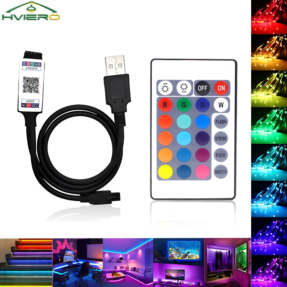 LED 24key Bluetooth Remote Control Color Controller for 5050 2835 Light Strip Wireless Dimmer Switch Home Night Decoration Lamp
LED 24key Bluetooth Remote Control Color Controller for 5050 2835 Light Strip Wireless Dimmer Switch Home Night Decoration Lamp