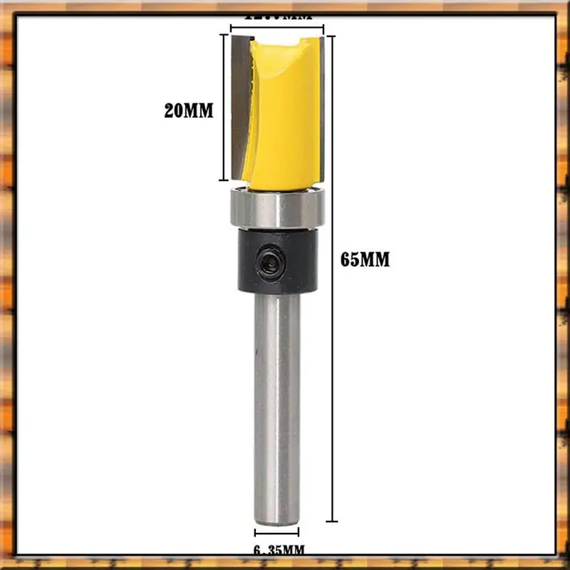 USER FRIENDLY-3Pcs 1/4 Inch Shank Flush Trim Router Bits Pattern Template Router Bit Set Woodworking Top Bearing Milling Tools
USER FRIENDLY-3Pcs 1/4 Inch Shank Flush Trim Router Bits Pattern Template Router Bit Set Woodworking Top Bearing Milling Tools
