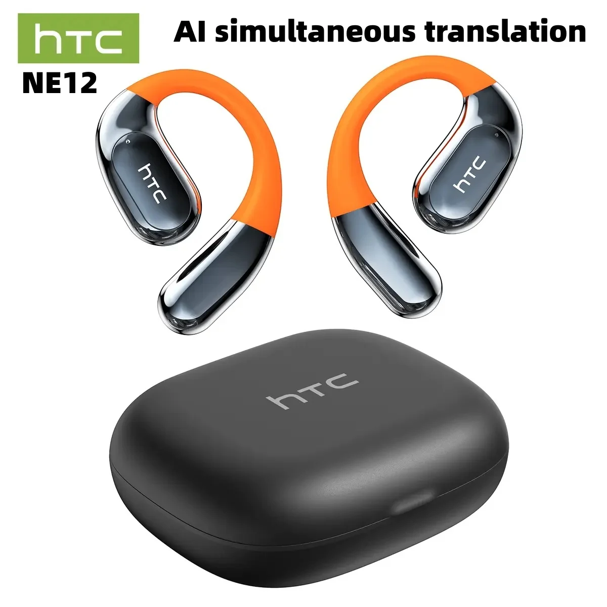 HTC NE12 Bluetooth V6.0 AI Translator Earbuds Wireless Sport Headphones ANC Orange Earhooks HD Call Low Latency for Sport
HTC NE12 Bluetooth V6.0 AI Translator Earbuds Wireless Sport Headphones ANC Orange Earhooks HD Call Low Latency for Sport
