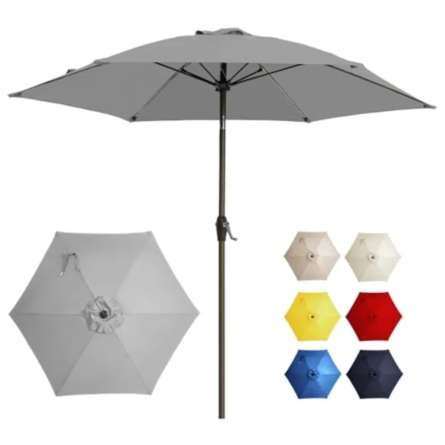 Large Outdoor Patio Umbrella with Crank and Tilt - Durable Market Umbrella for Outdoor Patio with 6 Fiberglass Ribs for Poolsid
Large Outdoor Patio Umbrella with Crank and Tilt - Durable Market Umbrella for Outdoor Patio with 6 Fiberglass Ribs for Poolsid