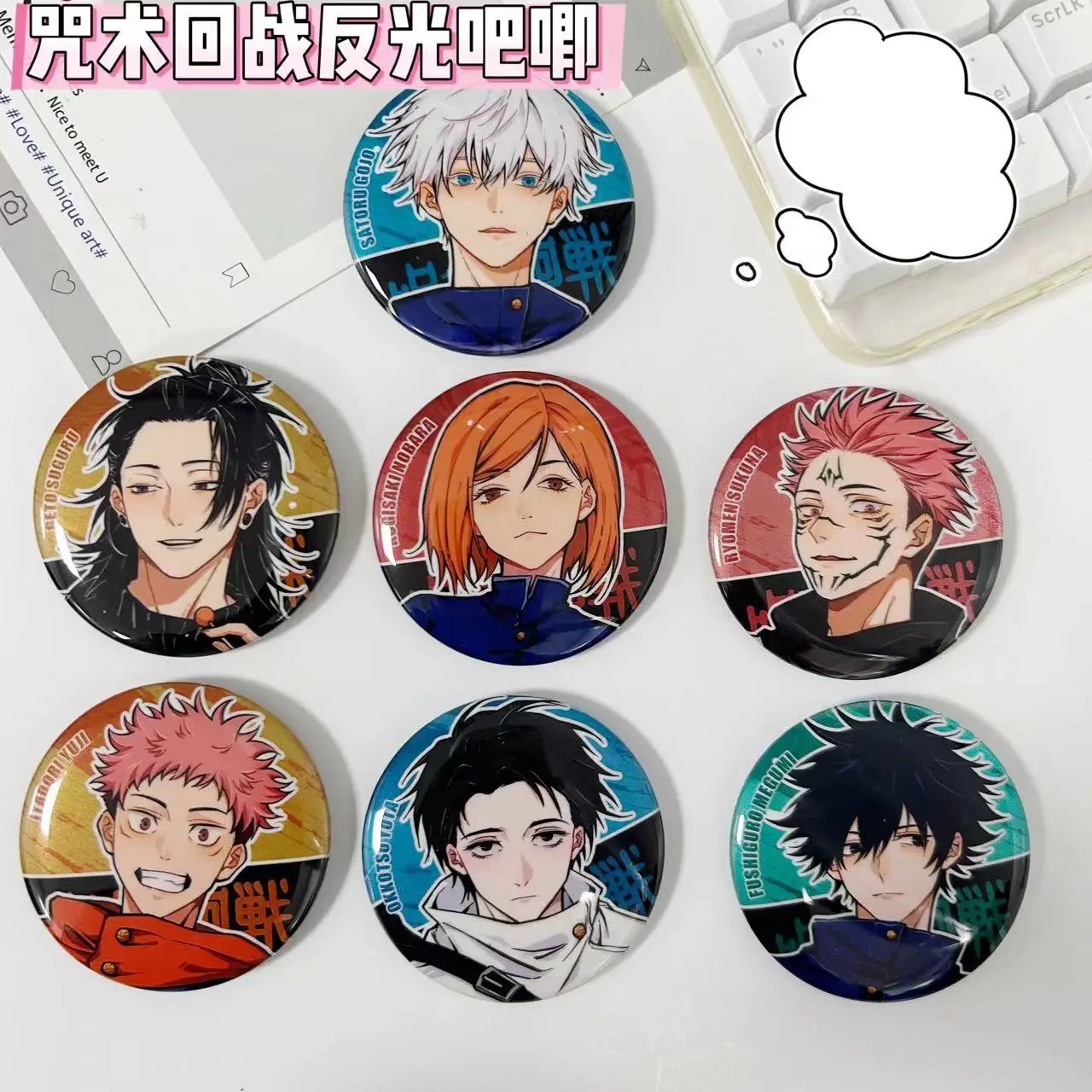 Серия Jujutsu Kaisen, значки на булавке, круглые, популярные, аниме Satoru Gojo, брошь, мультяшный рюкзак, украшения, аксессуары, забавные подарки на день рождения
Серия Jujutsu Kaisen, значки на булавке, круглые, популярные, аниме Satoru Gojo, брошь, мультяшный рюкзак, украшения, аксессуары, забавные подарки на день рождения