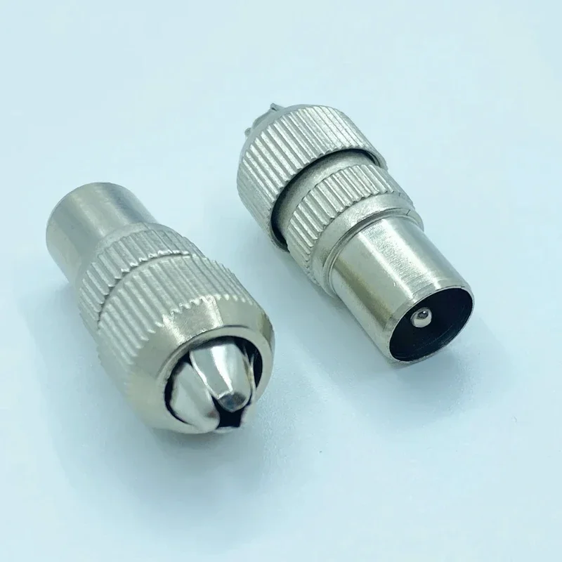 2Pc/Lot Metal TV Plug Aerial RF Coaxial Cable Antenna Connector Silver TV Male Head Coax Cable Socket Bamboo Female Plug Adapter
2Pc/Lot Metal TV Plug Aerial RF Coaxial Cable Antenna Connector Silver TV Male Head Coax Cable Socket Bamboo Female Plug Adapter