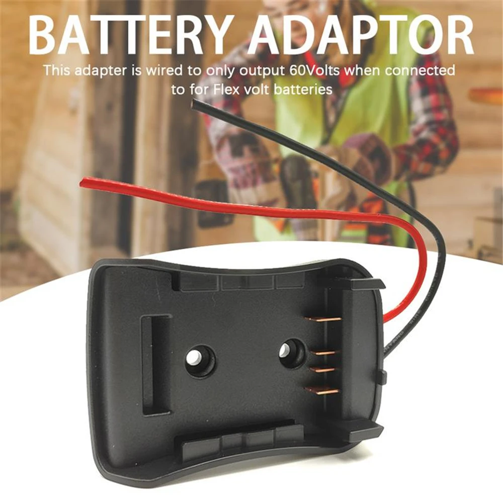 DIY Battery Adapter For Dewalt & Flexvolt 60V Max Power Connector For DCB606 CB118X1 12 Awg Wired Power Tool With Fixing Holes
DIY Battery Adapter For Dewalt & Flexvolt 60V Max Power Connector For DCB606 CB118X1 12 Awg Wired Power Tool With Fixing Holes