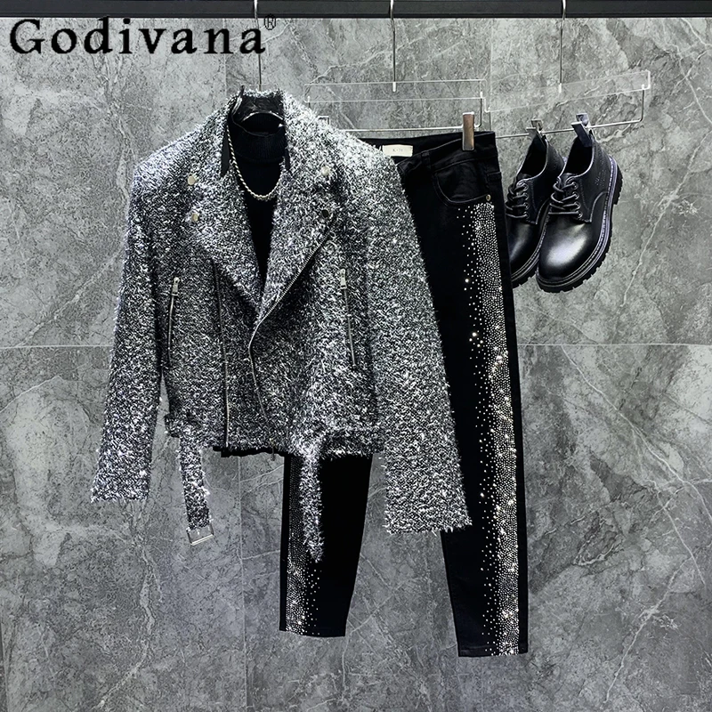 Autumn Winter Bright Silk Short Suit Collar Loose Men's Handsome Jacket Fashion Korean Leisure Personality Long-sleeved Tops
Autumn Winter Bright Silk Short Suit Collar Loose Men's Handsome Jacket Fashion Korean Leisure Personality Long-sleeved Tops