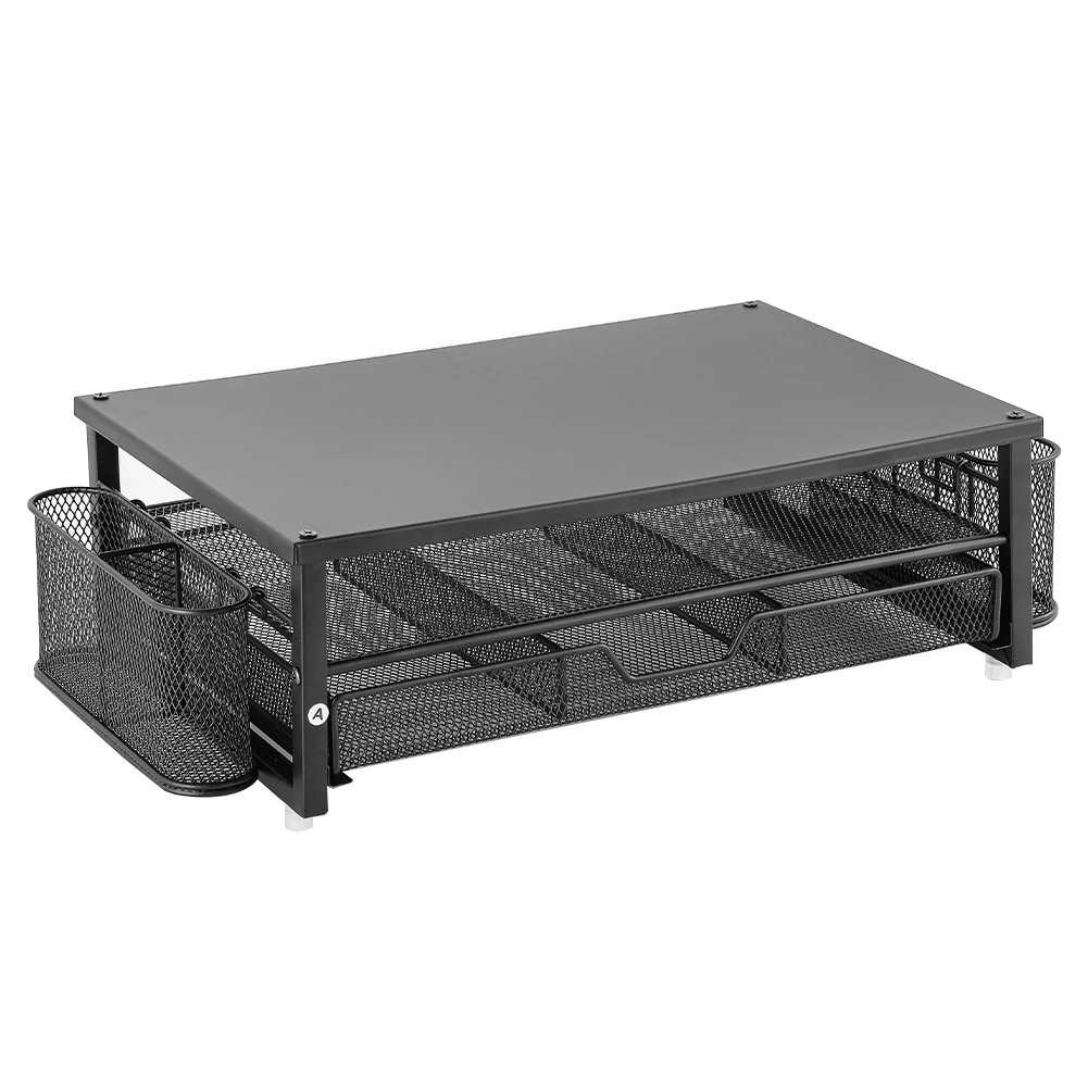 2-Tier Computer Monitor Stand Riser with Drawer and 2 Pen Holders Computer Stand Desk Monitor Riser Office Desk Accessories
2-Tier Computer Monitor Stand Riser with Drawer and 2 Pen Holders Computer Stand Desk Monitor Riser Office Desk Accessories