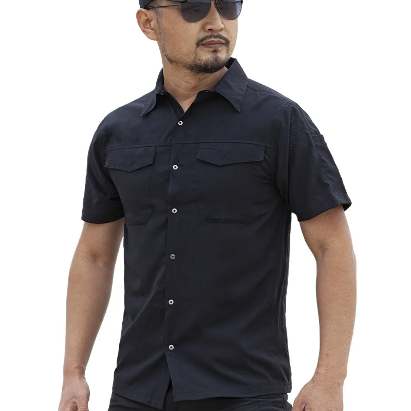 Quick Dry Tactical Cargo Shirt Men Summer Short Sleeve Training Outdoor Shirts Lapel Breathable Casual Workwear Hiking Clothing
Quick Dry Tactical Cargo Shirt Men Summer Short Sleeve Training Outdoor Shirts Lapel Breathable Casual Workwear Hiking Clothing