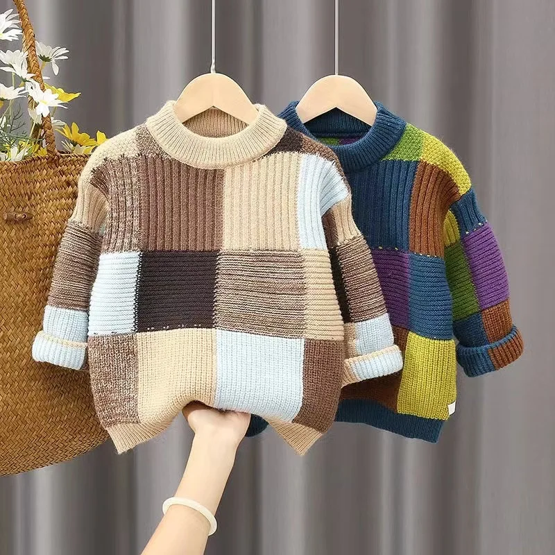 Boys Woolen Sweater Cotton Knitting 2022 Retro Warm Thicken Velvet Winter Autumn Casual Children's Clothing
Boys Woolen Sweater Cotton Knitting 2022 Retro Warm Thicken Velvet Winter Autumn Casual Children's Clothing
