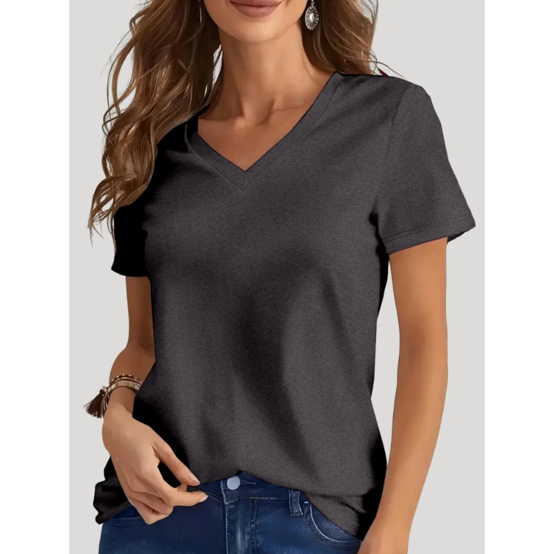 adies Short Sleeve Summer Gentle Home Style Solid Colour Tops Casual Fashionable Hundred Women's Short Sleeve T-Shirt
adies Short Sleeve Summer Gentle Home Style Solid Colour Tops Casual Fashionable Hundred Women's Short Sleeve T-Shirt