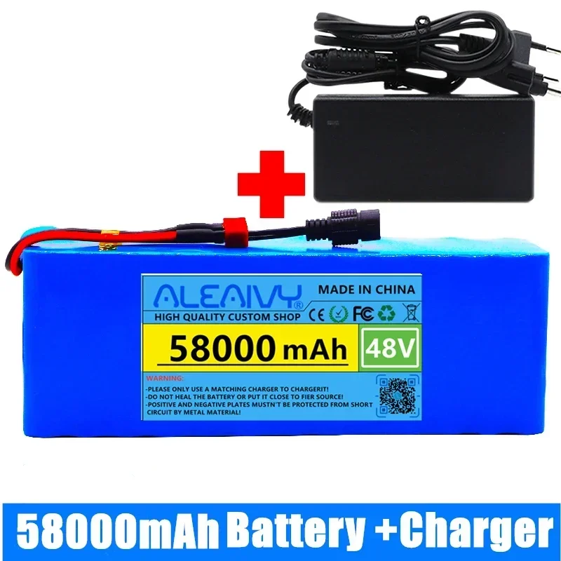 48V 58Ah ebike Battery Pack 18650 Li-ion Batteries 13S3P 350W 500W 750W 1000WFor High Power Electric Scooter Motorcycle Scooter
48V 58Ah ebike Battery Pack 18650 Li-ion Batteries 13S3P 350W 500W 750W 1000WFor High Power Electric Scooter Motorcycle Scooter