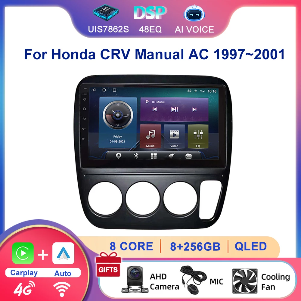 9'' GPS Navigation Backup Camera Android Auto Multimedia Player Carplay Touch Screen Car Radio For Honda CRV 1997~2001 Manual AC
9'' GPS Navigation Backup Camera Android Auto Multimedia Player Carplay Touch Screen Car Radio For Honda CRV 1997~2001 Manual AC