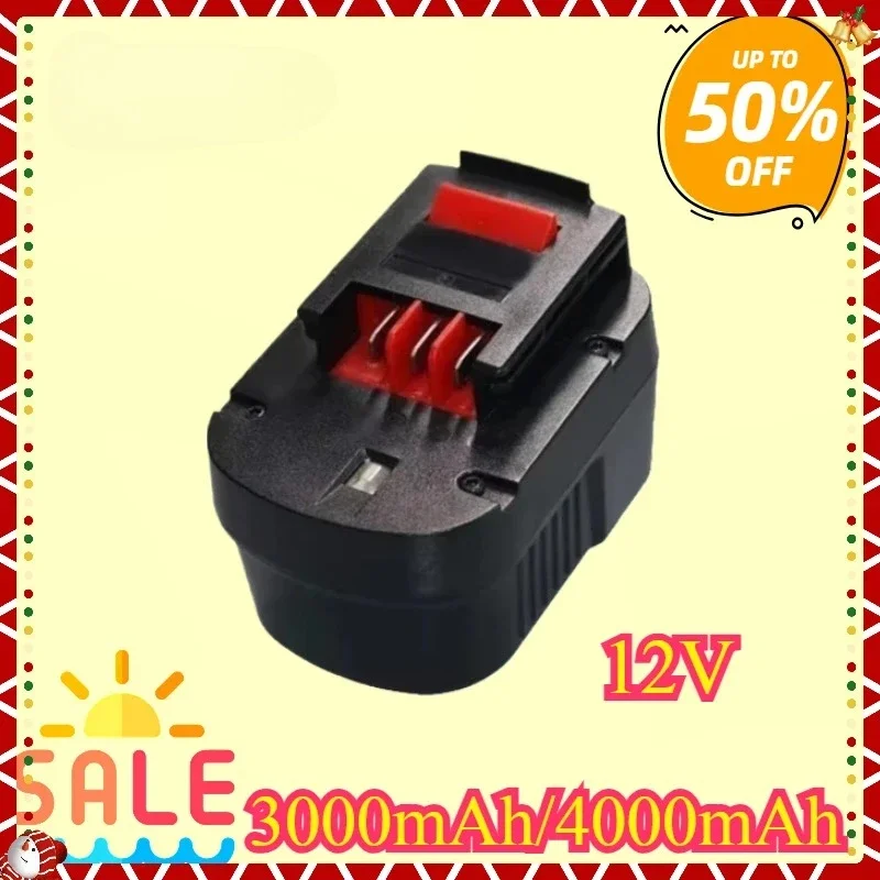 New High Quality 12V 4000/3000mAh for Black & Decker A12 A12ex Fsb12 FS120b A1712 HP12k HP12 Replaced BY Ni-MH Battery 
New High Quality 12V 4000/3000mAh for Black & Decker A12 A12ex Fsb12 FS120b A1712 HP12k HP12 Replaced BY Ni-MH Battery