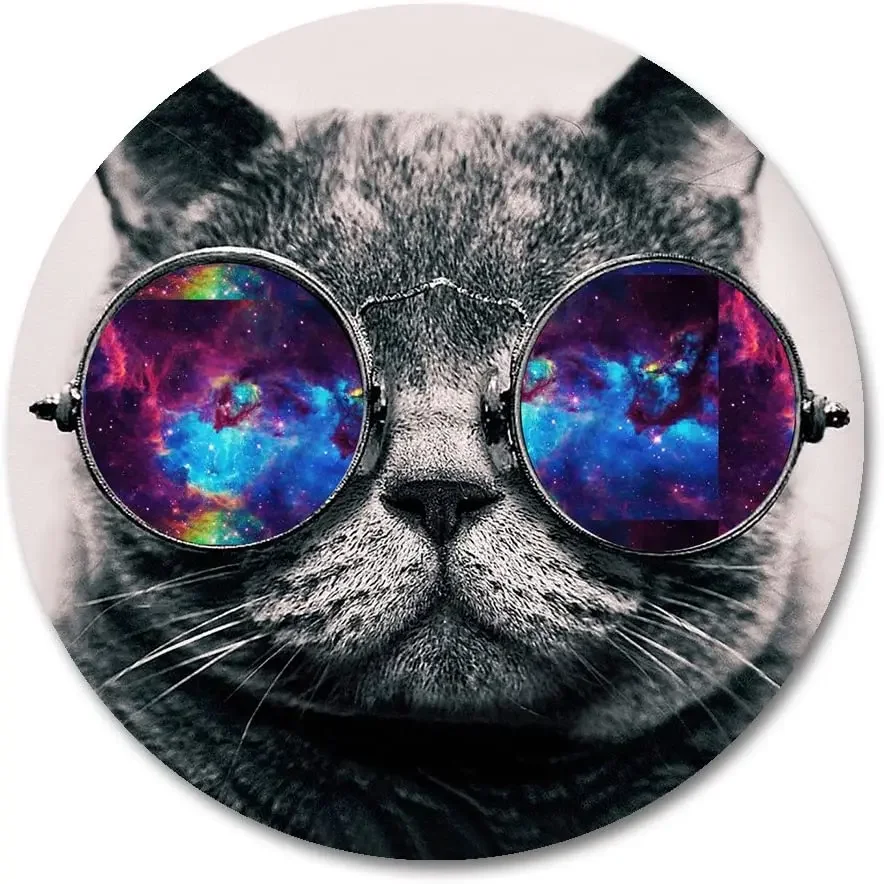 Galaxy Cat Round Mouse Pad Galaxy Hipster Cat Wear Color Sunglasses Mousepad Round Non Slip Rubber Mouse Pad Gaming Mouse Pad
Galaxy Cat Round Mouse Pad Galaxy Hipster Cat Wear Color Sunglasses Mousepad Round Non Slip Rubber Mouse Pad Gaming Mouse Pad