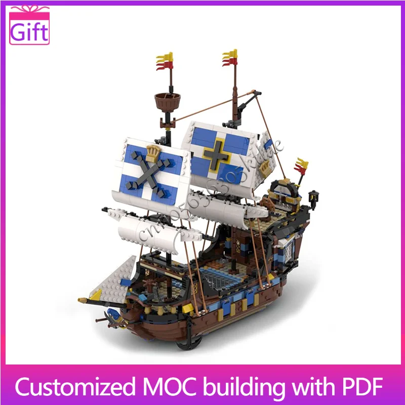 NEW 1287 PCS MOC Middle Ages Customize Rapid Ship Technology Building Blocks Model Kids Creative DIY Assembly Toys Holiday Gift
NEW 1287 PCS MOC Middle Ages Customize Rapid Ship Technology Building Blocks Model Kids Creative DIY Assembly Toys Holiday Gift