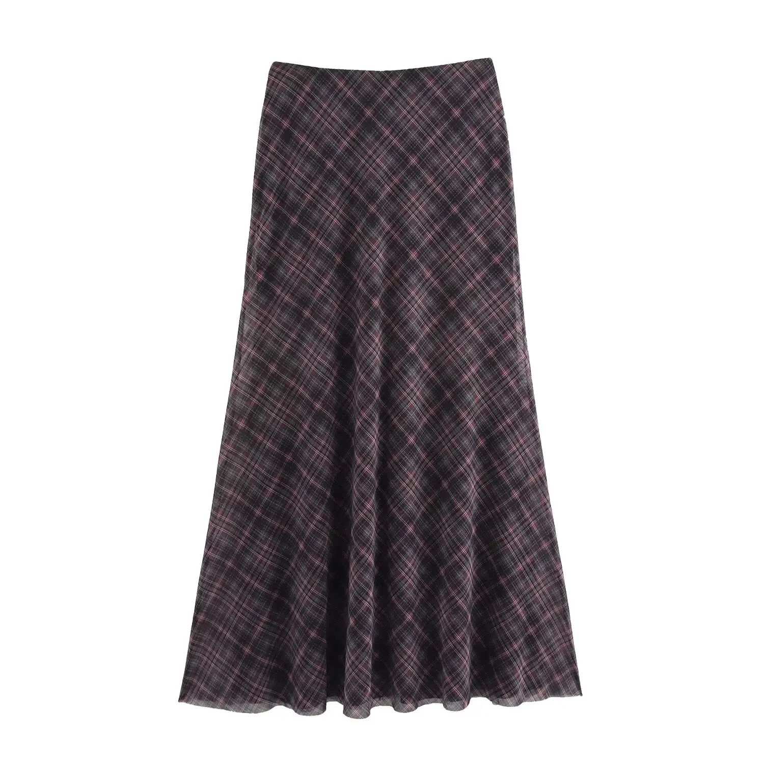 TRAF Women 2025 Spring New Product Fashion Plaid Half Skirt Unique Silk Mesh Versatile Casual Half Skirt Mujer
TRAF Women 2025 Spring New Product Fashion Plaid Half Skirt Unique Silk Mesh Versatile Casual Half Skirt Mujer