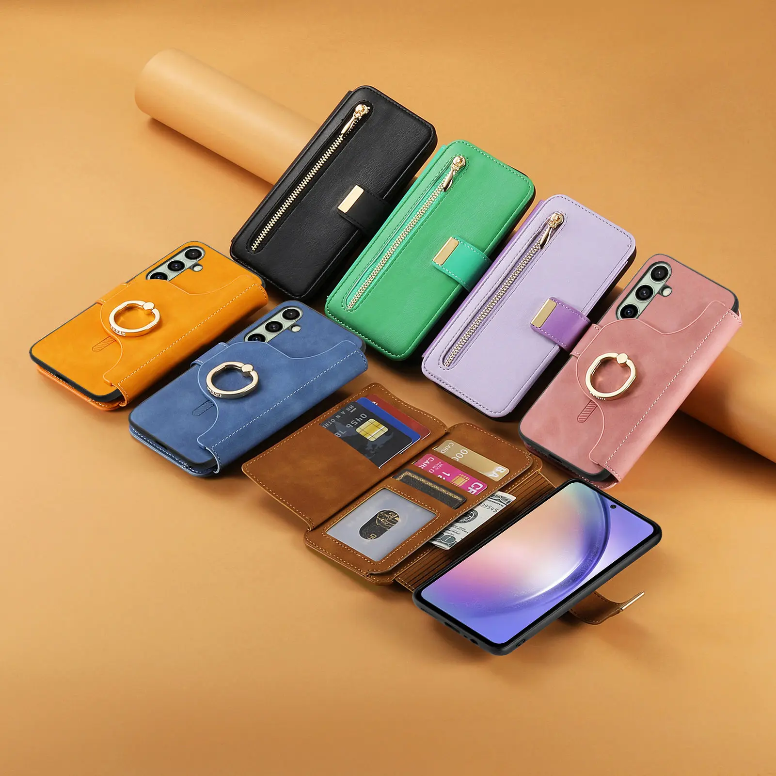 Leather wallet phone Case For Samsung Galaxy S24 FE Magnetic Shockproof back Cover Galaxy S24 plus ultra Card Holder stand case
Leather wallet phone Case For Samsung Galaxy S24 FE Magnetic Shockproof back Cover Galaxy S24 plus ultra Card Holder stand case