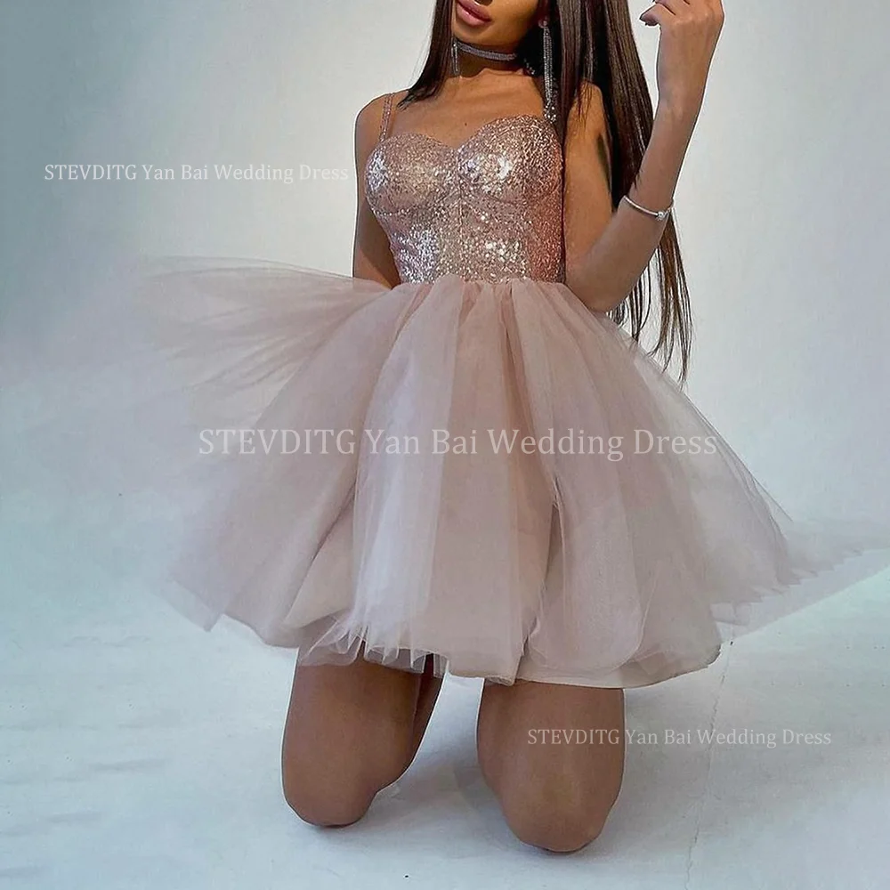 Fashion Pink Prom Dresses For Women Chic Spaghetti Straps Sleeveless Miniskirt Special Occasion Dance Party Female Dresses
Fashion Pink Prom Dresses For Women Chic Spaghetti Straps Sleeveless Miniskirt Special Occasion Dance Party Female Dresses