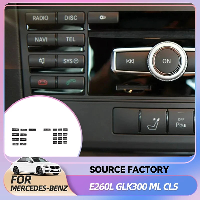 Горячие наклейки для интерьера автомобиля, центральная консоль, CD-панель, кнопка кондиционера, наклейка, отделка для Mercedes Benz C200 E260L GLK300 ML CL
Горячие наклейки для интерьера автомобиля, центральная консоль, CD-панель, кнопка кондиционера, наклейка, отделка для Mercedes Benz C200 E260L GLK300 ML CL